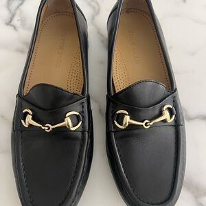 Cole Haan Men Black Leather Loafers
